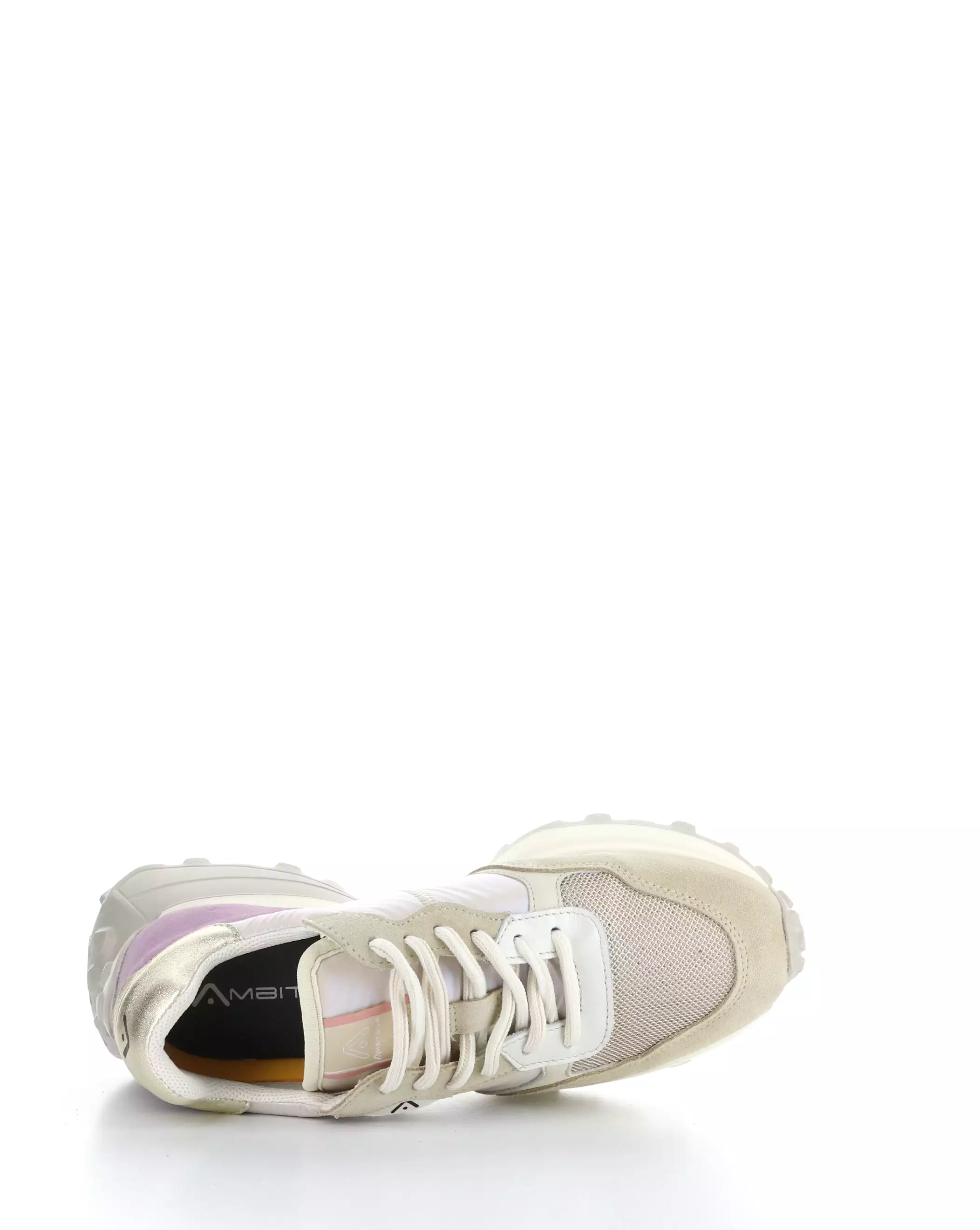 12826W BEIGE/PEARL/PINK Lace-up Shoes