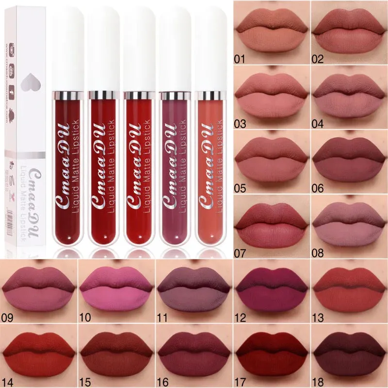 18-Color Waterproof Long-lasting Lip Gloss MK19072