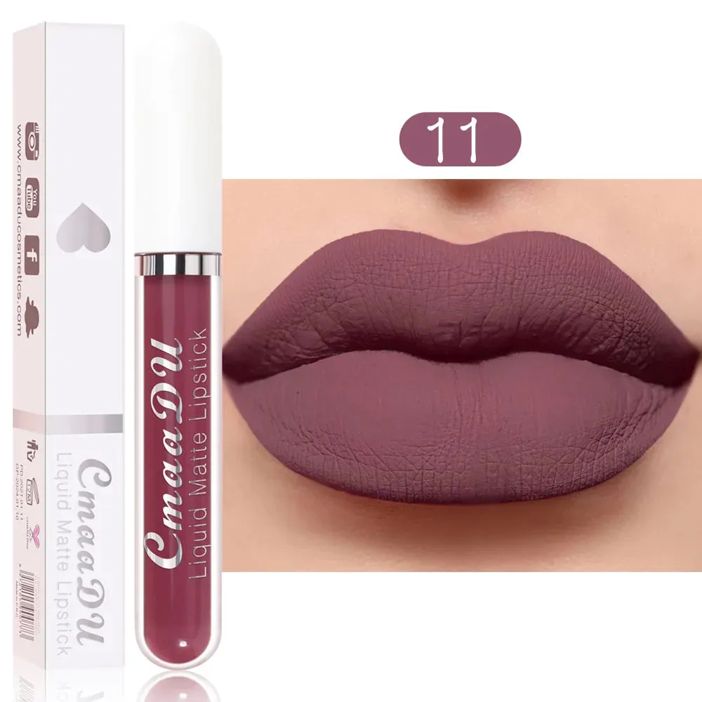 18-Color Waterproof Long-lasting Lip Gloss MK19072