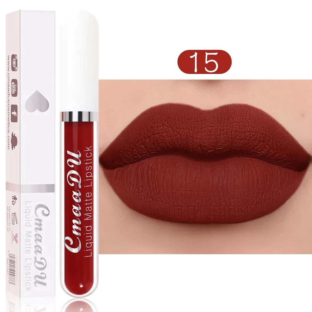 18-Color Waterproof Long-lasting Lip Gloss MK19072