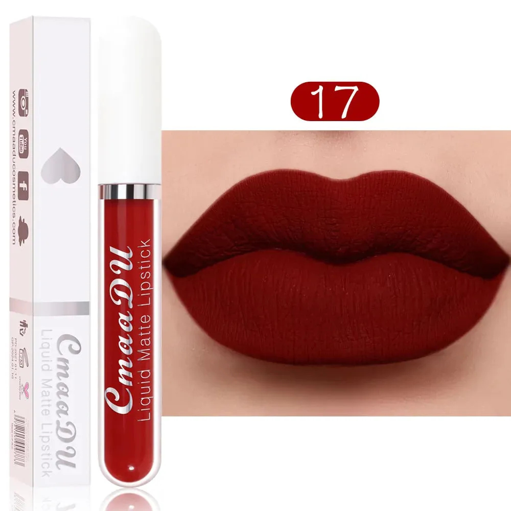 18-Color Waterproof Long-lasting Lip Gloss MK19072