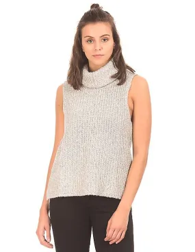 Aeropostale Sleeveless Turtleneck Sweater