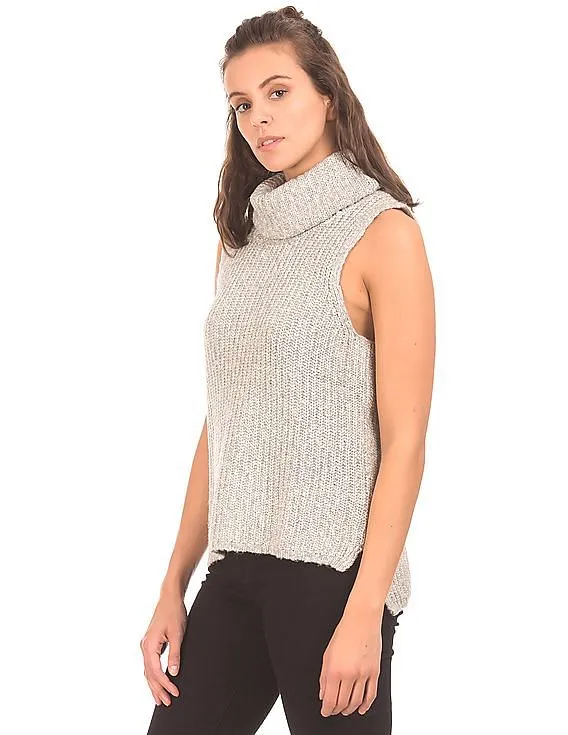 Aeropostale Sleeveless Turtleneck Sweater