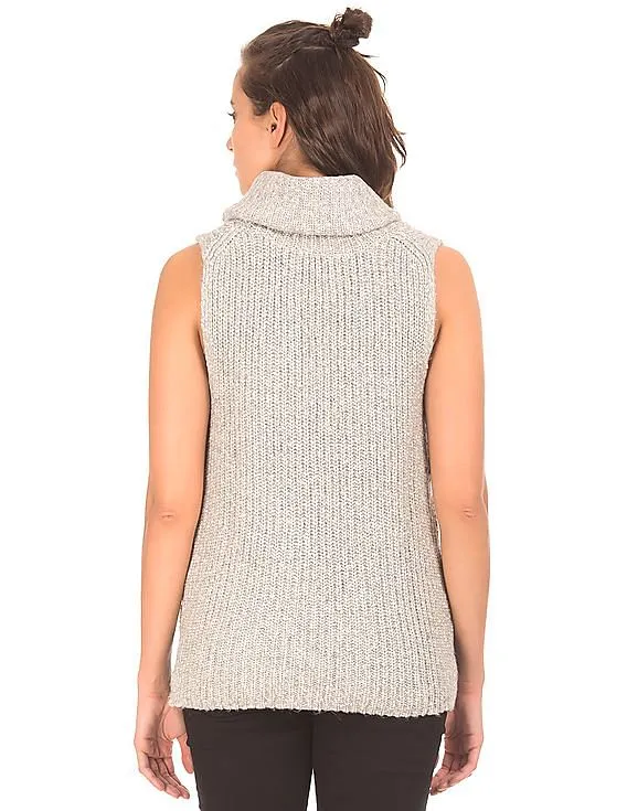 Aeropostale Sleeveless Turtleneck Sweater