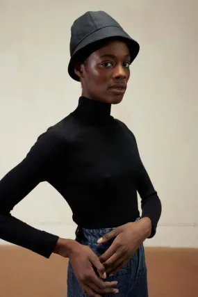 ALPACA TURTLENECK SWEATER - Noir