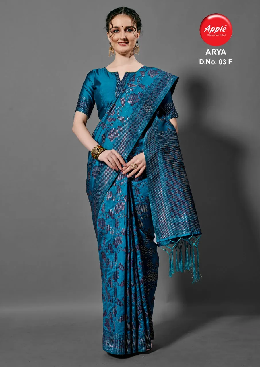 Apple Sarees Launched Arya Vol 3 Cotton Silk Casual Wear Sarees