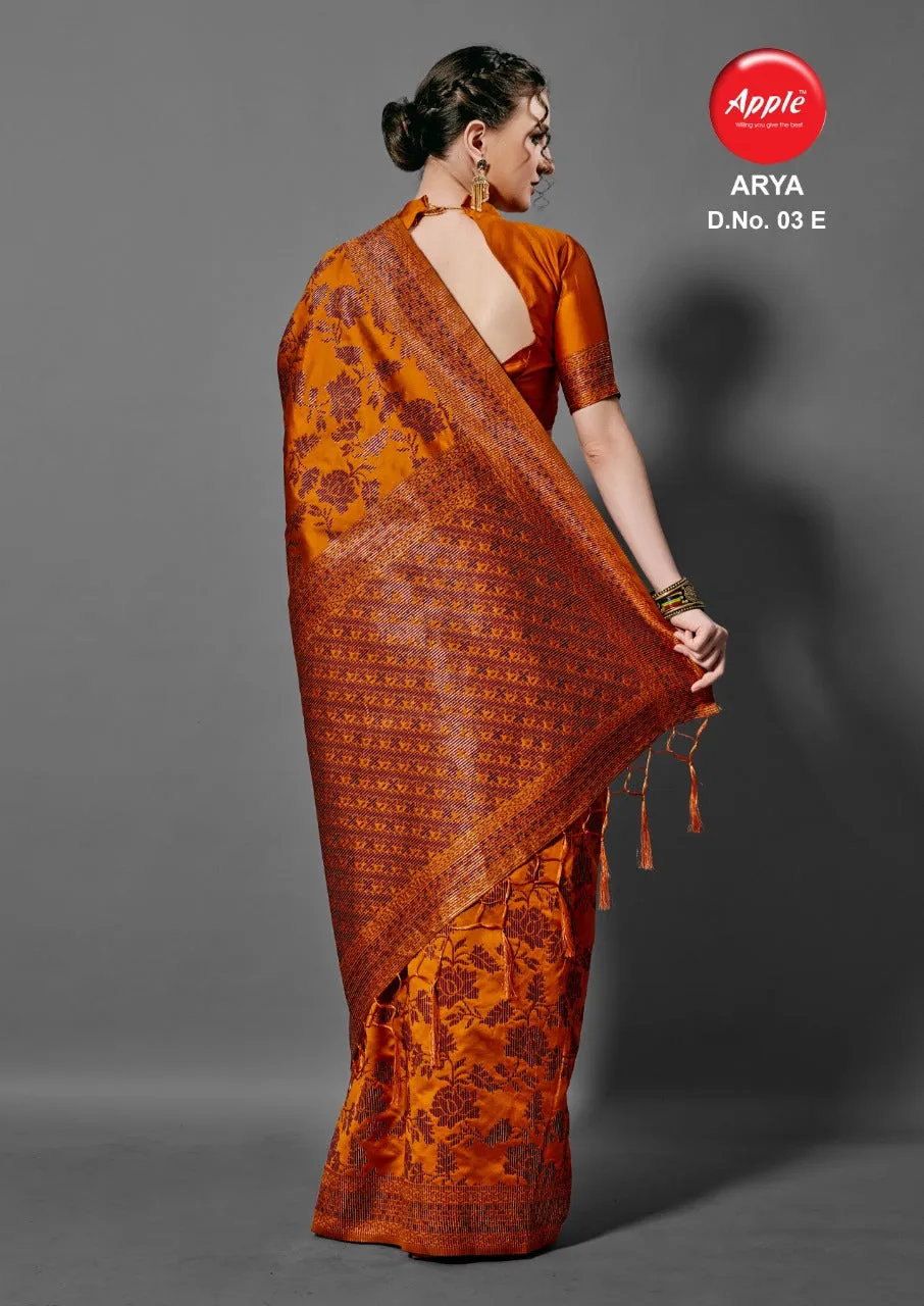 Apple Sarees Launched Arya Vol 3 Cotton Silk Casual Wear Sarees