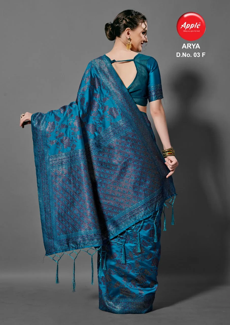 Apple Sarees Launched Arya Vol 3 Cotton Silk Casual Wear Sarees