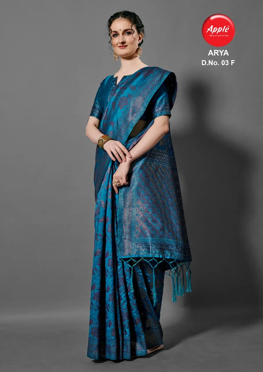 Apple Sarees Launched Arya Vol 3 Cotton Silk Casual Wear Sarees