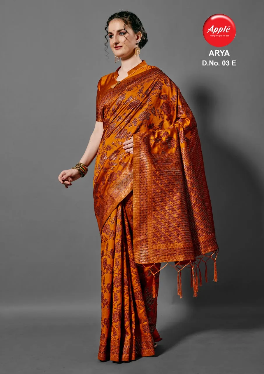 Apple Sarees Launched Arya Vol 3 Cotton Silk Casual Wear Sarees