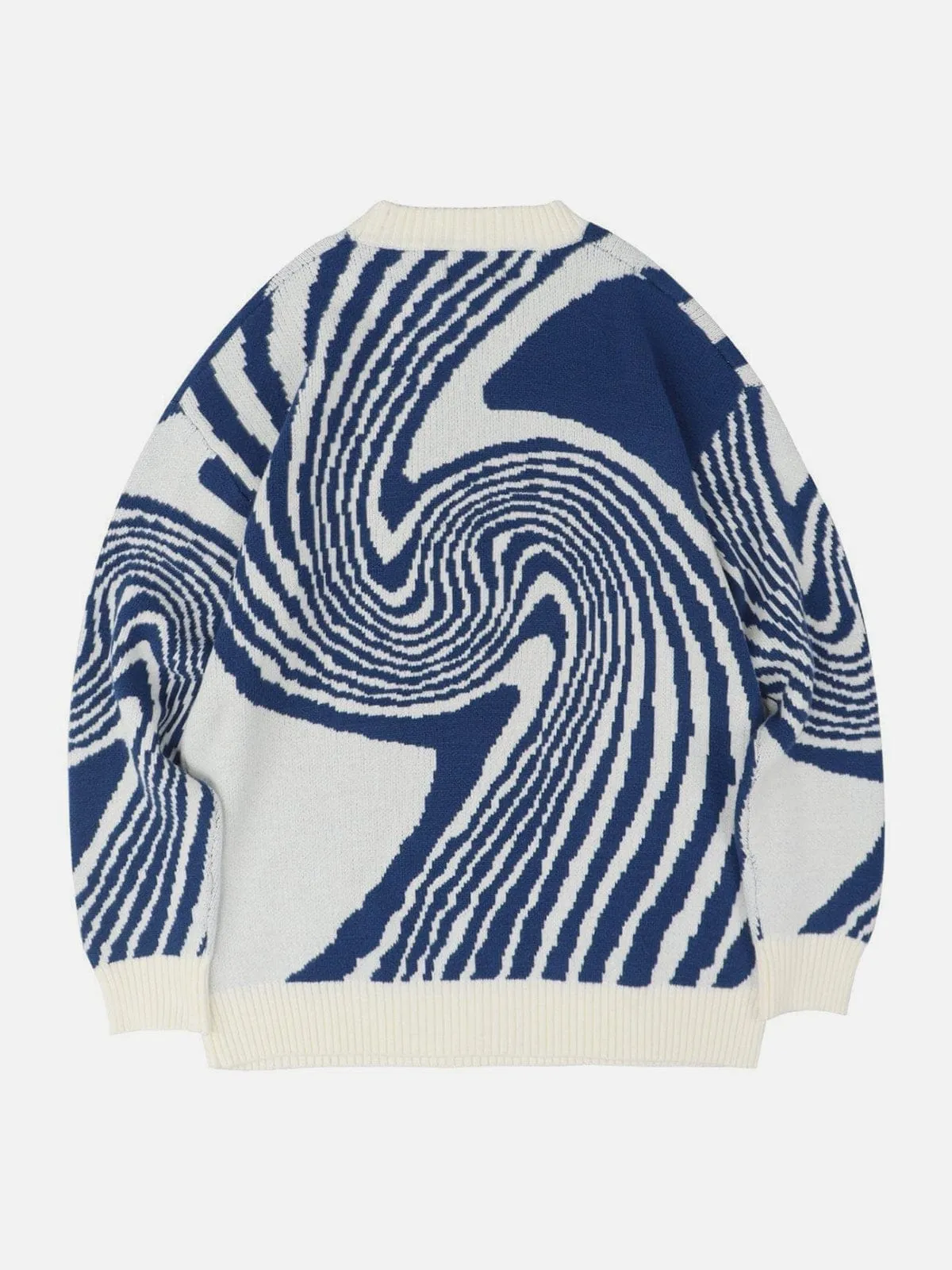 Artwork Print Knit Sweater