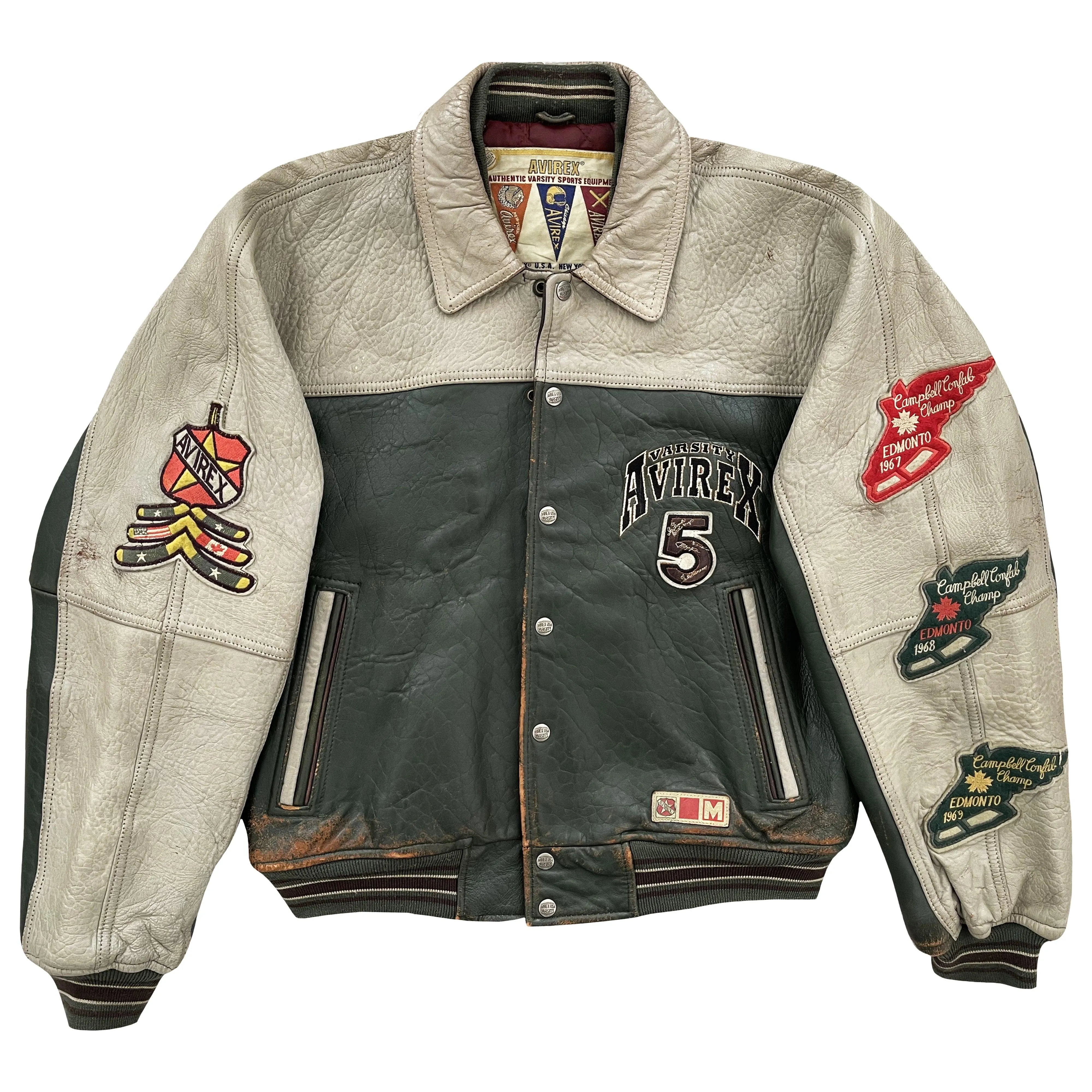 Avirex Leather Varsity Jacket