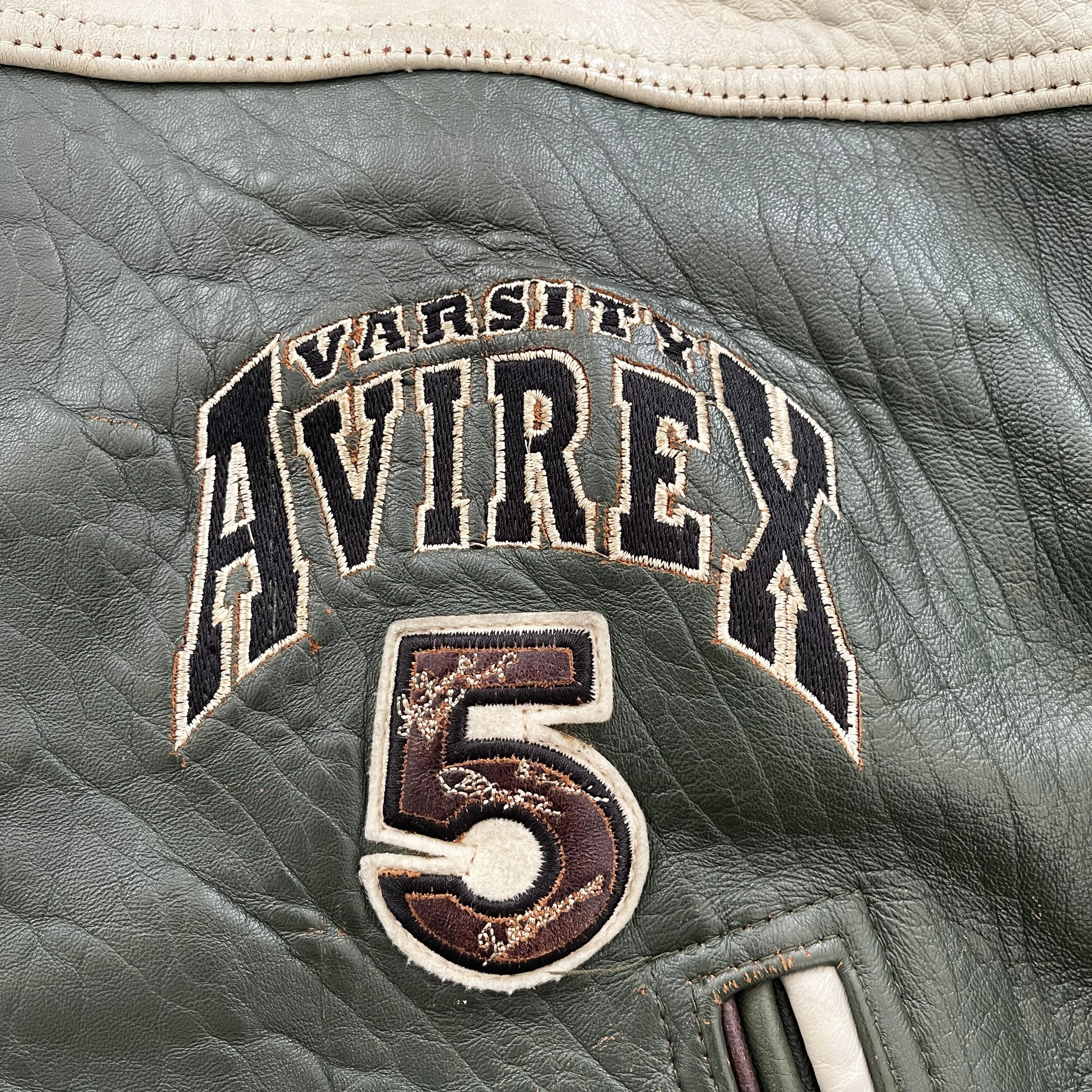 Avirex Leather Varsity Jacket