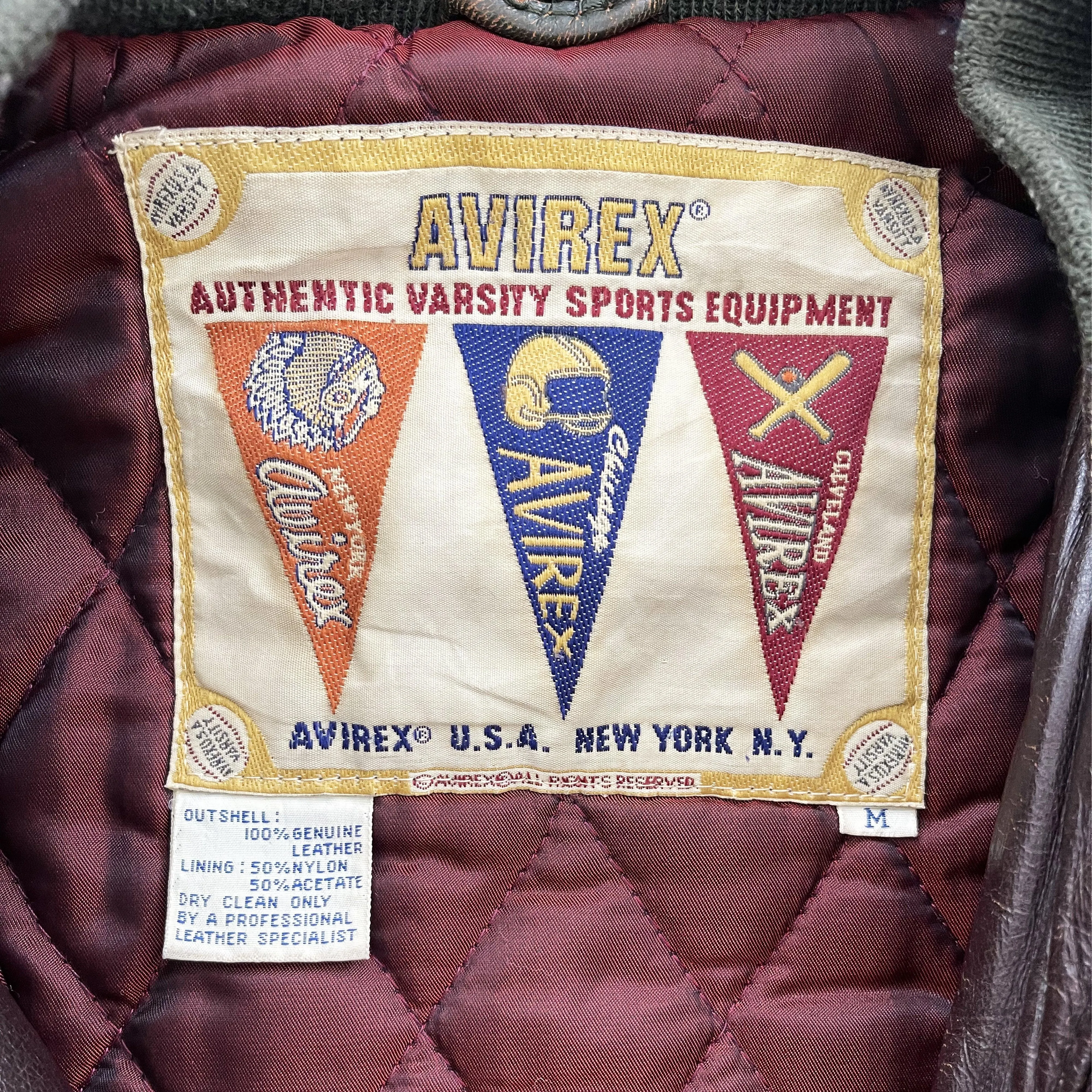 Avirex Leather Varsity Jacket