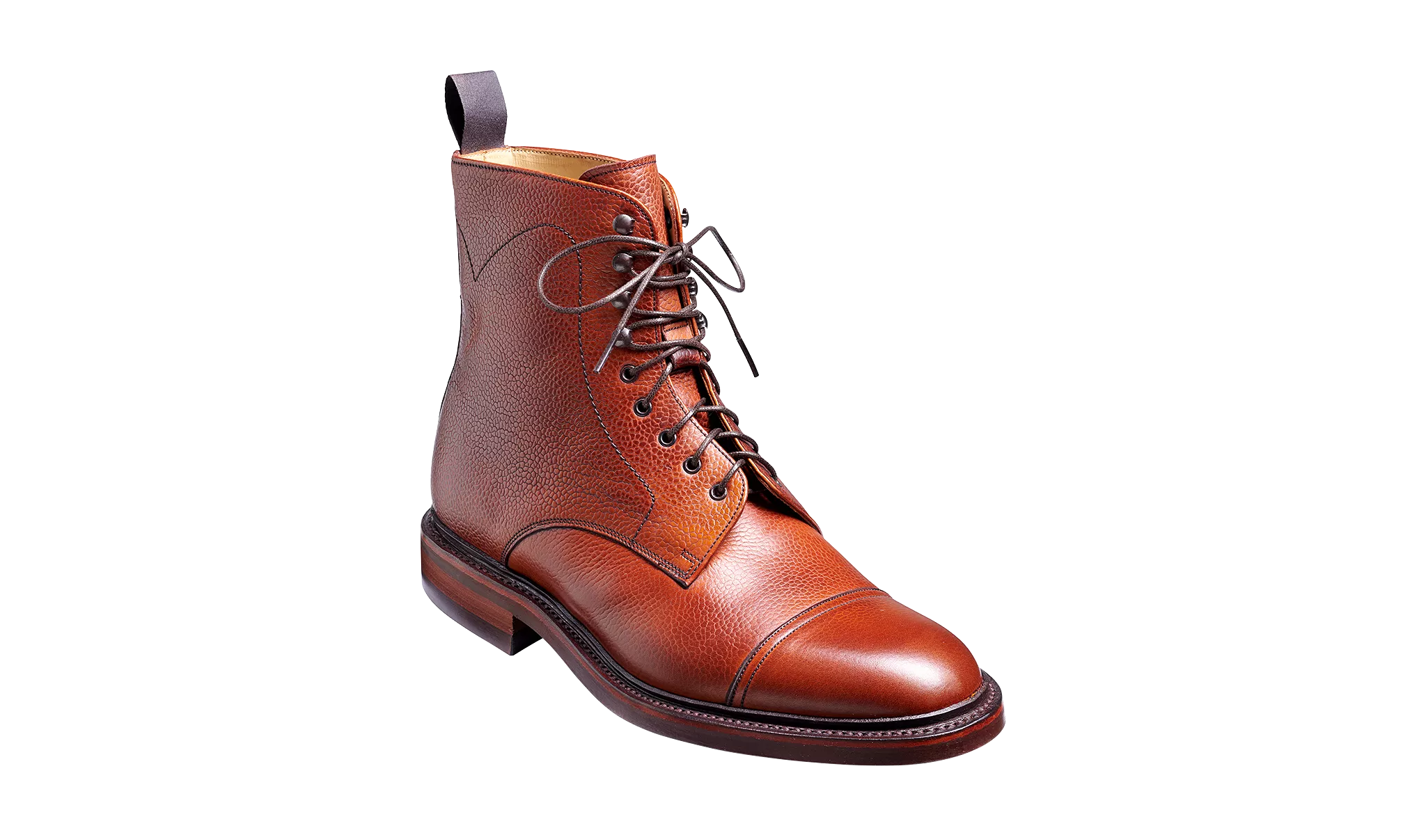 Barker Donegal Top-Cap Calf Leather Boot - Antique Rosewood Calf