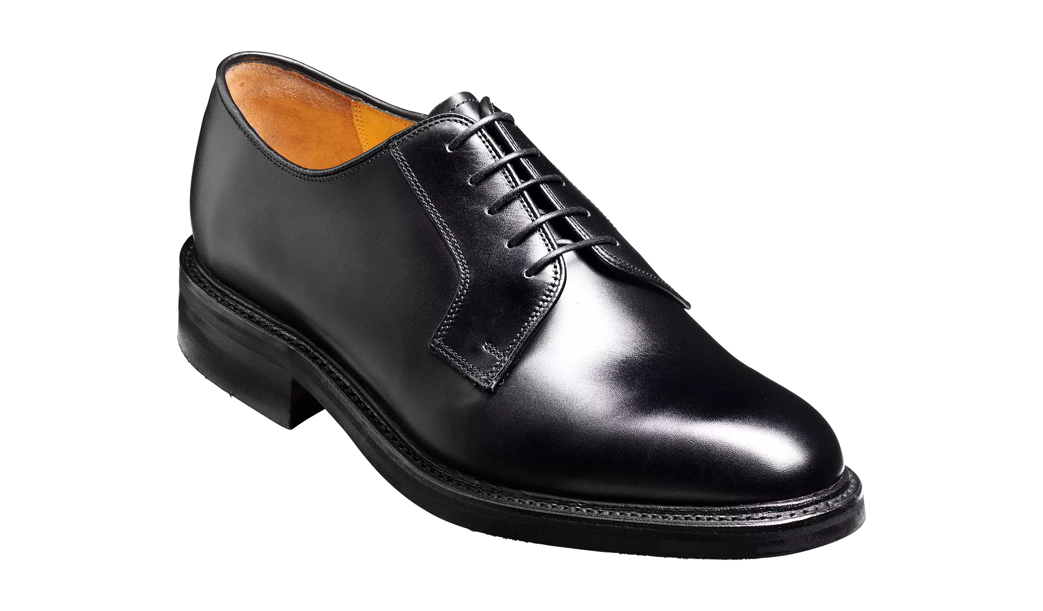 Barker Nairn Derby Calf Leather Shoe-  Black Calf