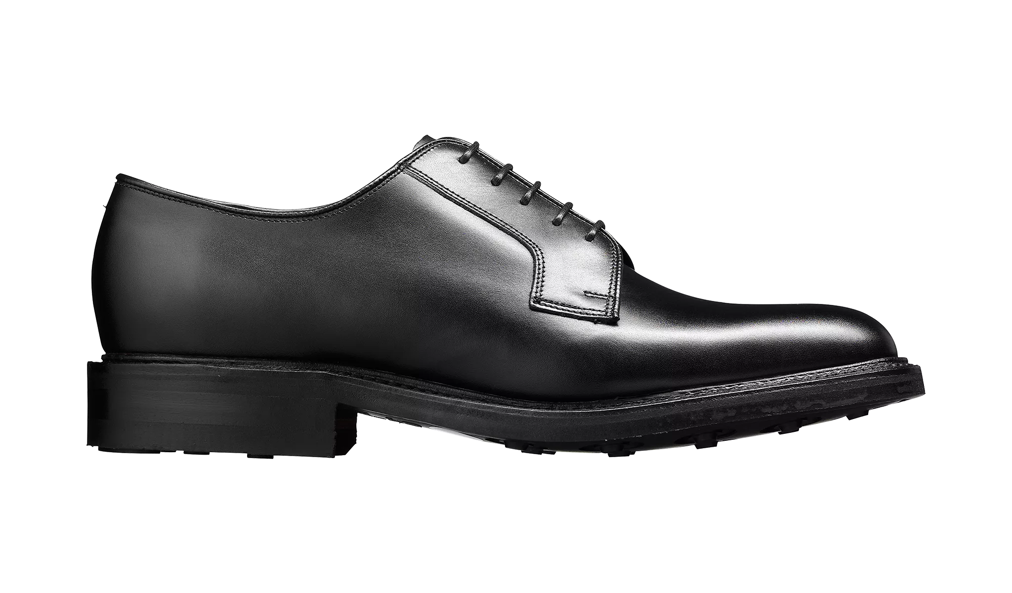 Barker Nairn Derby Calf Leather Shoe-  Black Calf