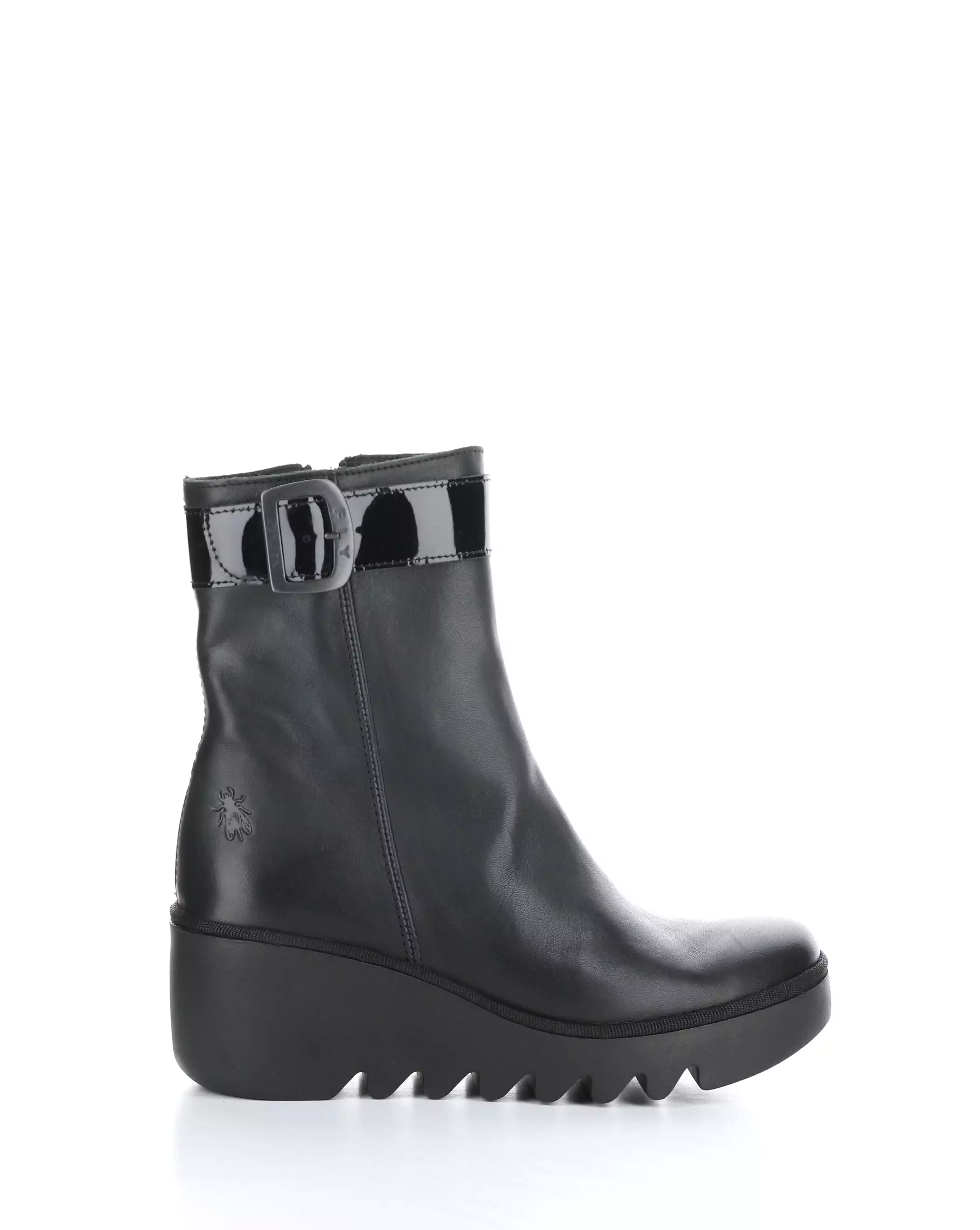 BEPP396FLY 008 BLACK Round Toe Boots