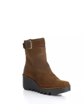 BEPP396FLY 011 CAMEL Round Toe Boots