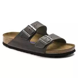 Birkenstock Arizona Soft Footbed - Iron Oiled Leather