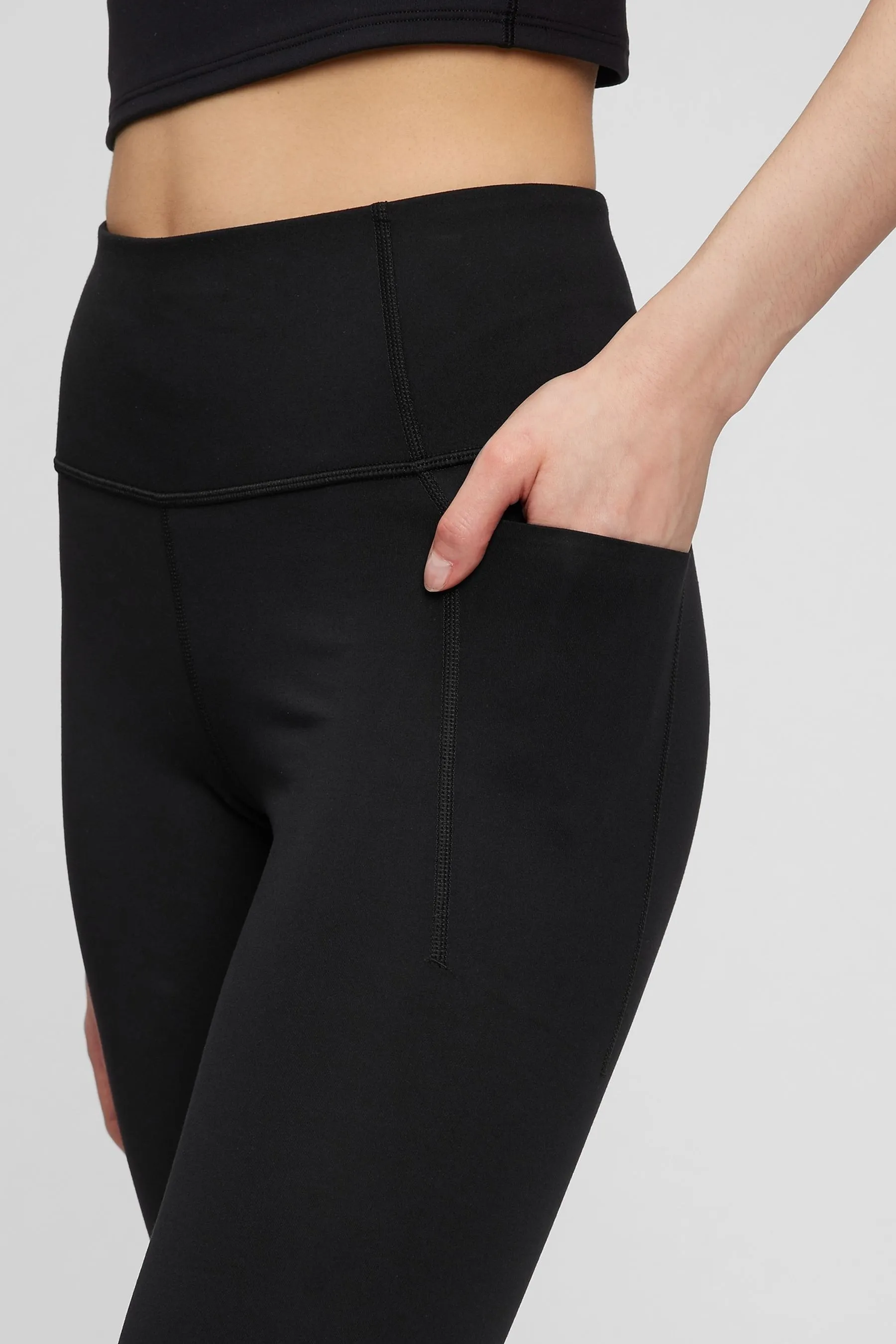 Black High Waisted Full Length Leggings