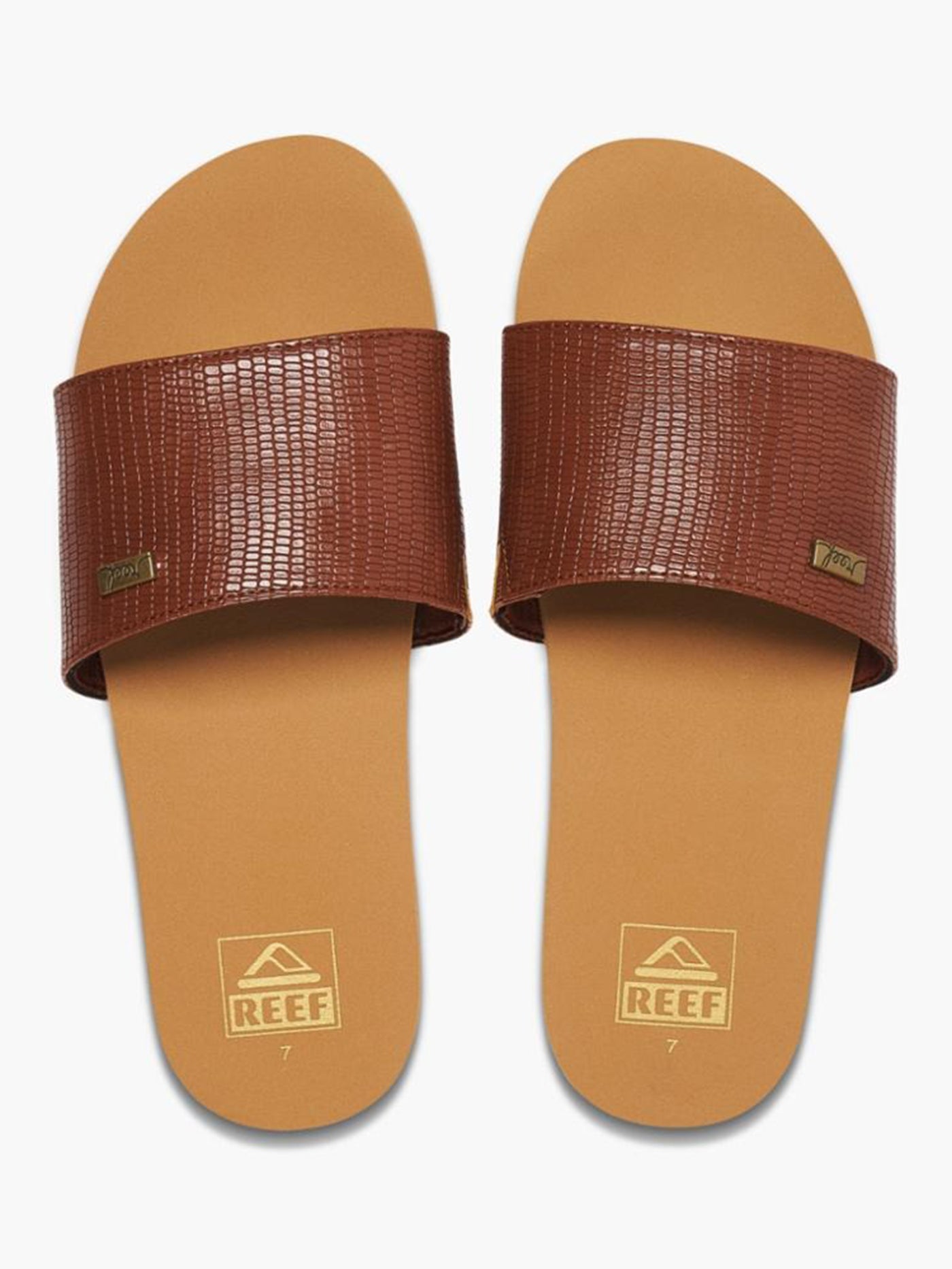 Bliss Nights Slide Brunette Sandals