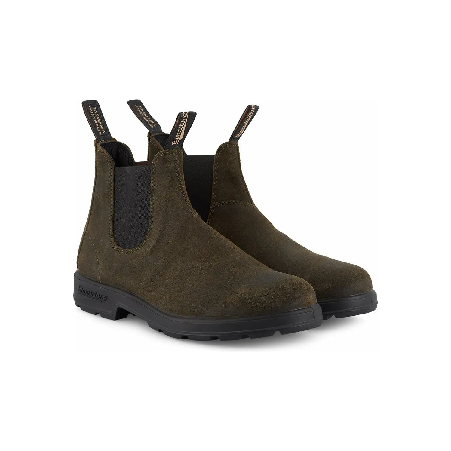 Blundstone 1615 Waxed Suede Boot - Dark Olive