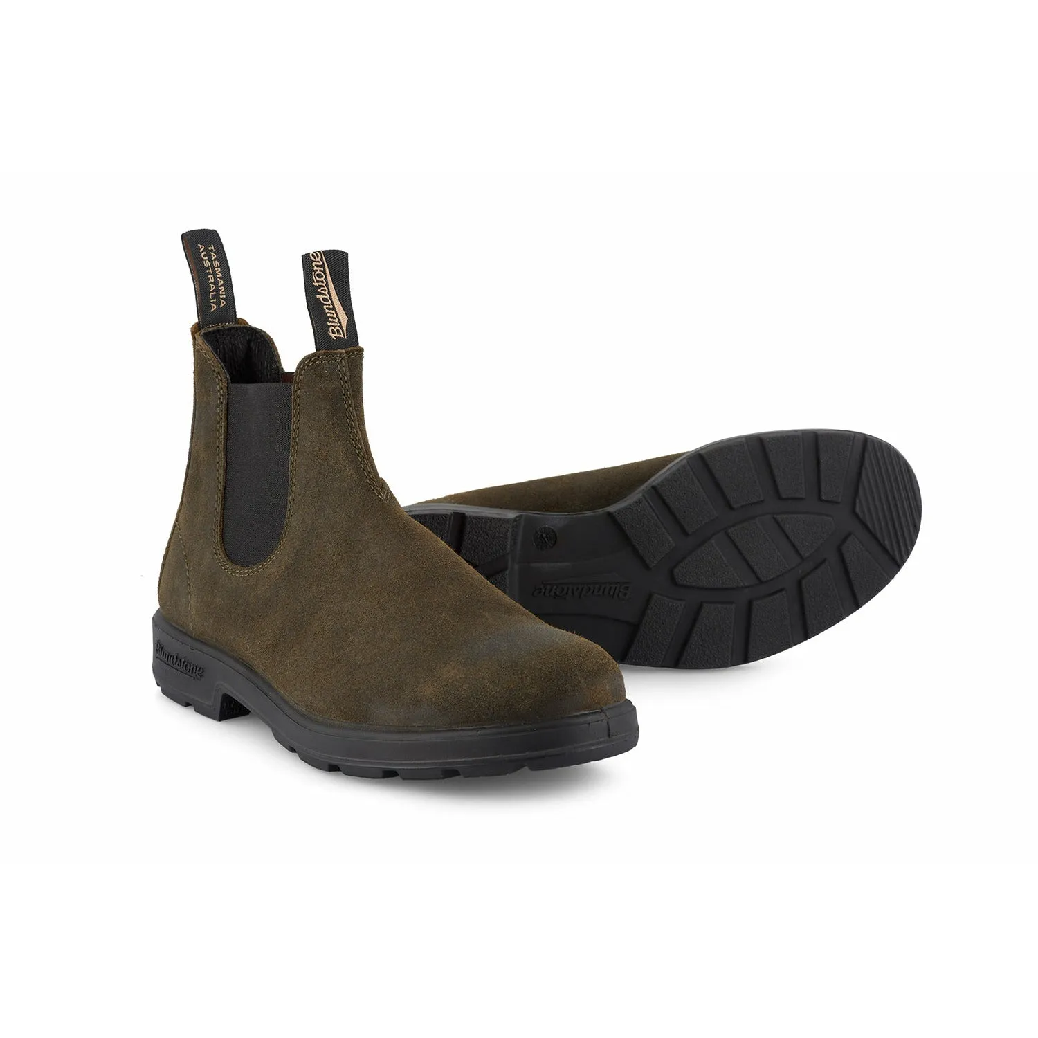 Blundstone 1615 Waxed Suede Boot - Dark Olive