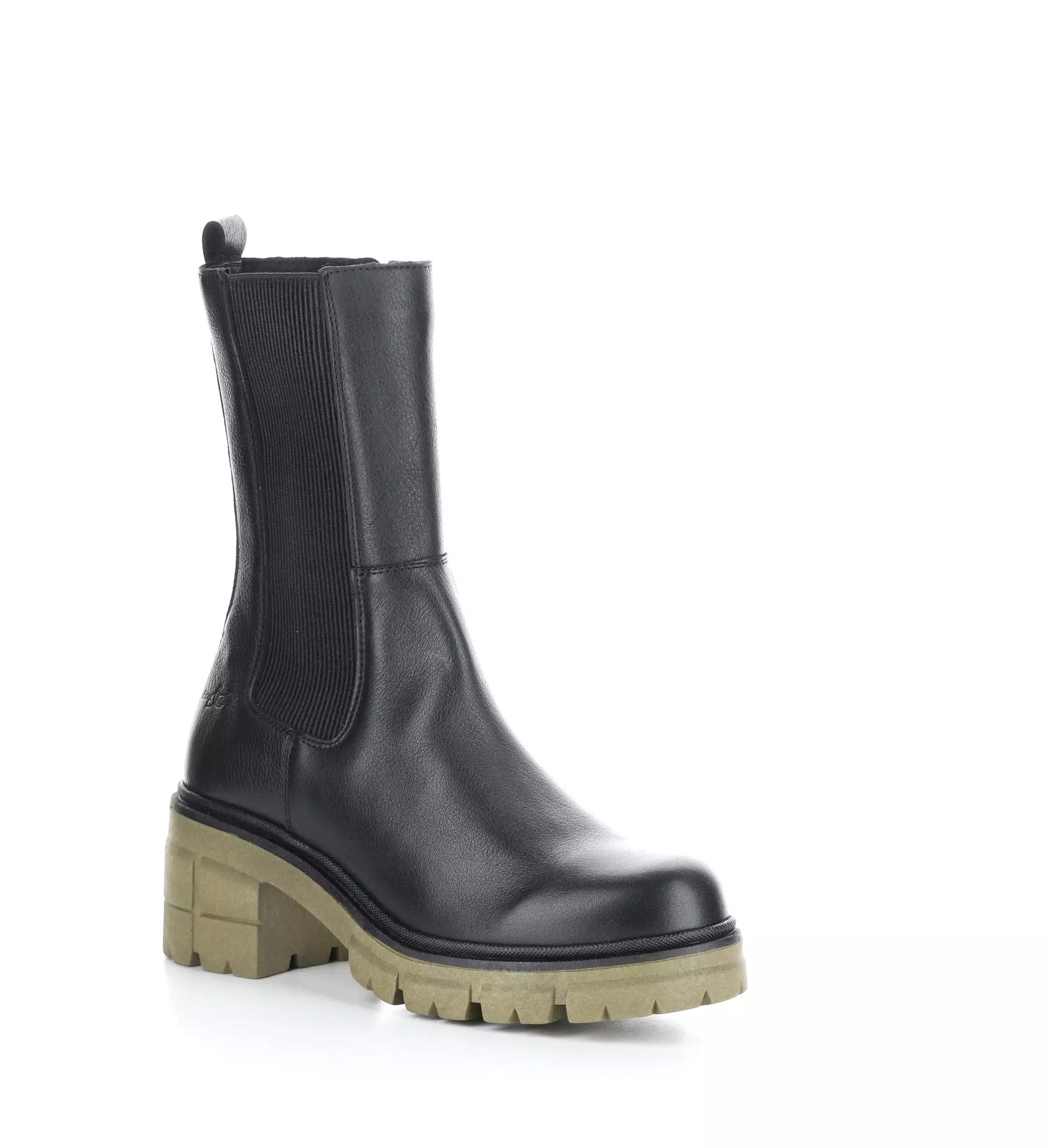 BRUNAS BLACK/KHAKI Elasticated Boots