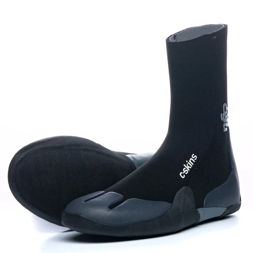 C-Skins Legend 5mm Round Toe Wetsuit Boot - Black/Charcoal