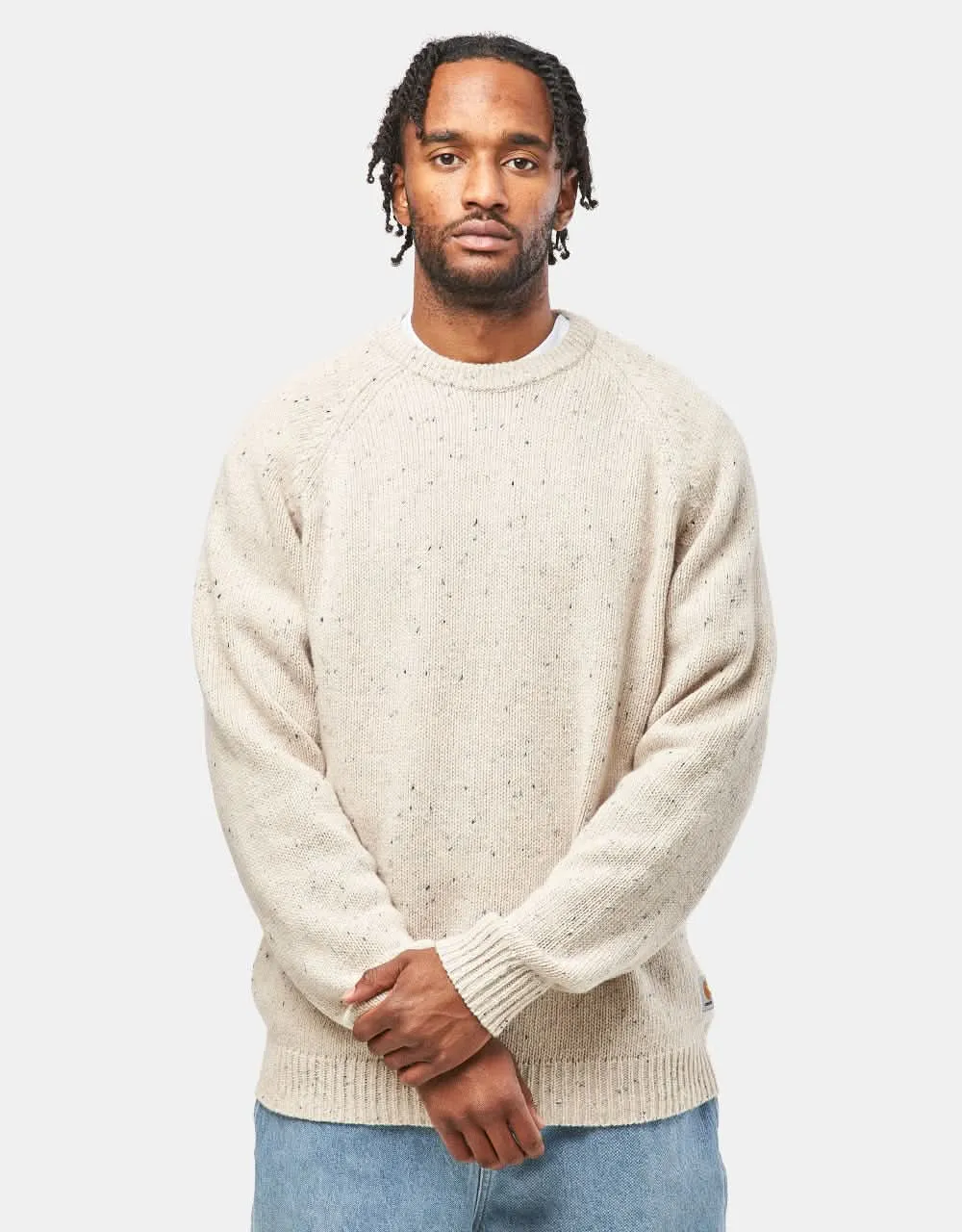 Carhartt WIP Anglistic Sweater - Speckled Moonbeam