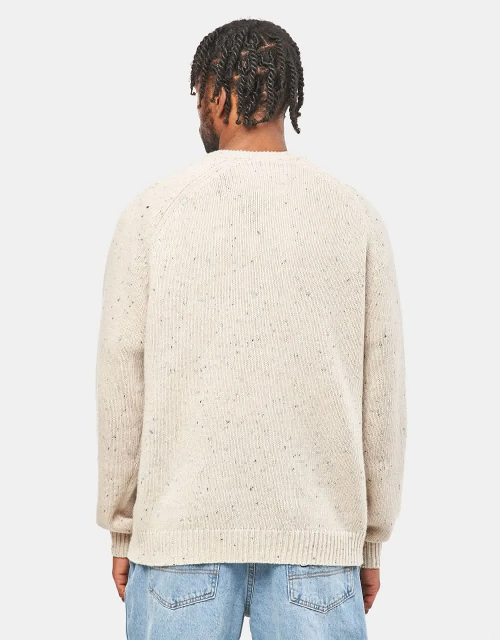 Carhartt WIP Anglistic Sweater - Speckled Moonbeam