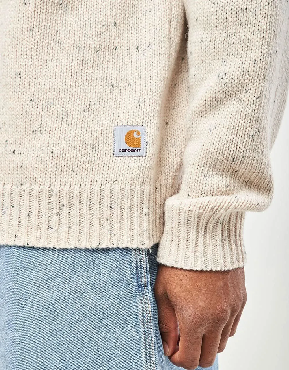 Carhartt WIP Anglistic Sweater - Speckled Moonbeam