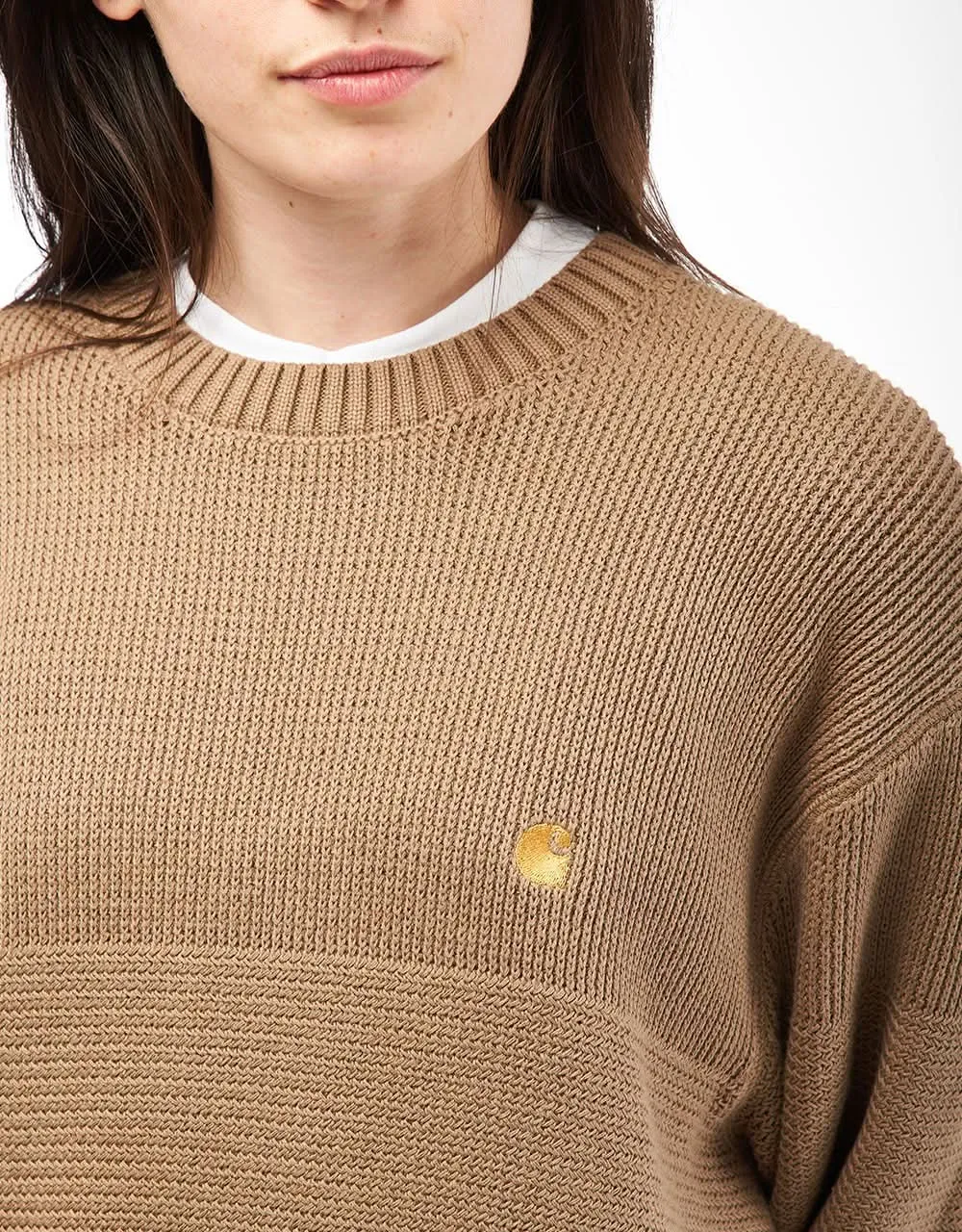 Carhartt WIP Chane Sweater - Leather/Gold