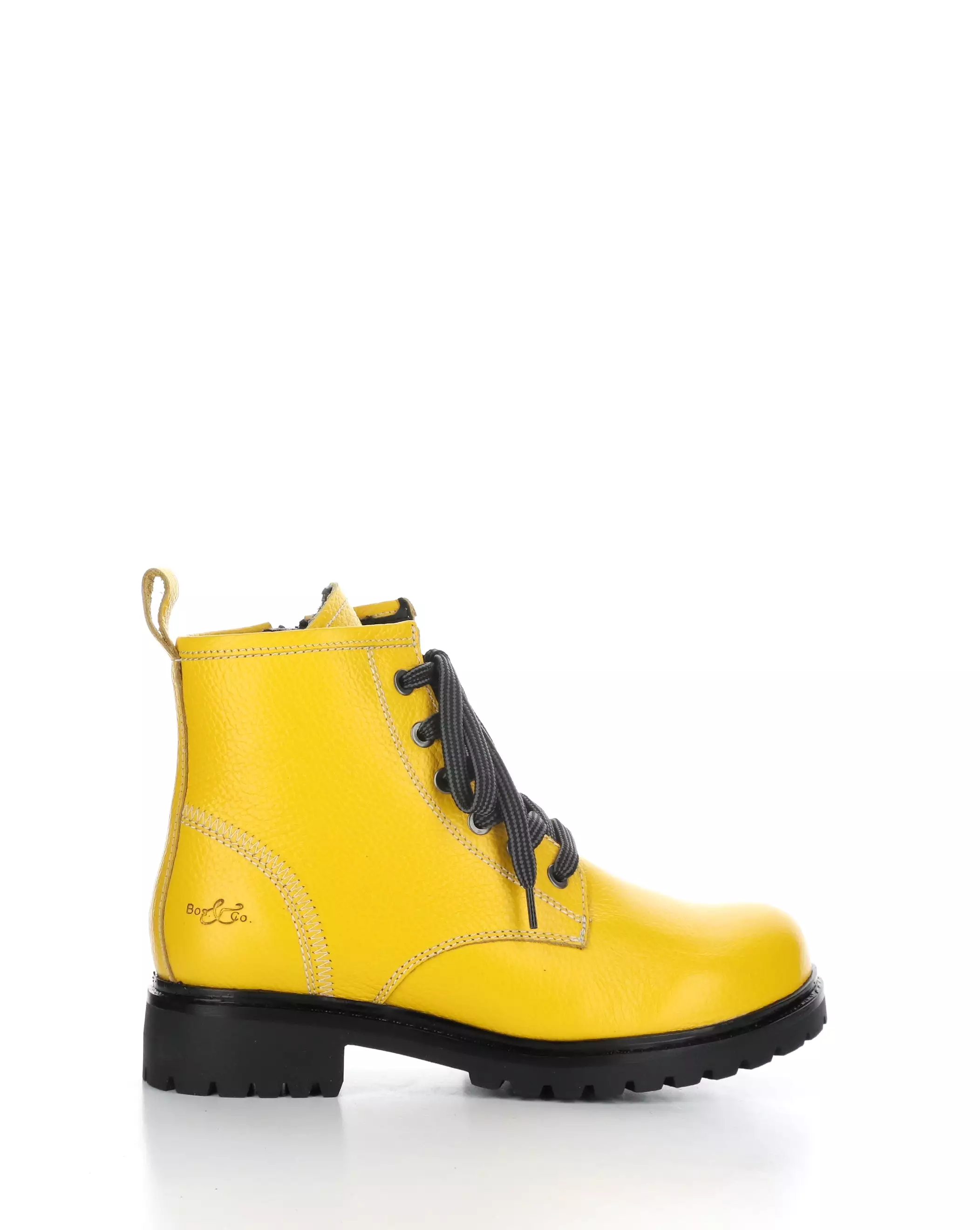 CARINAS MUSTARD Round Toe Boots