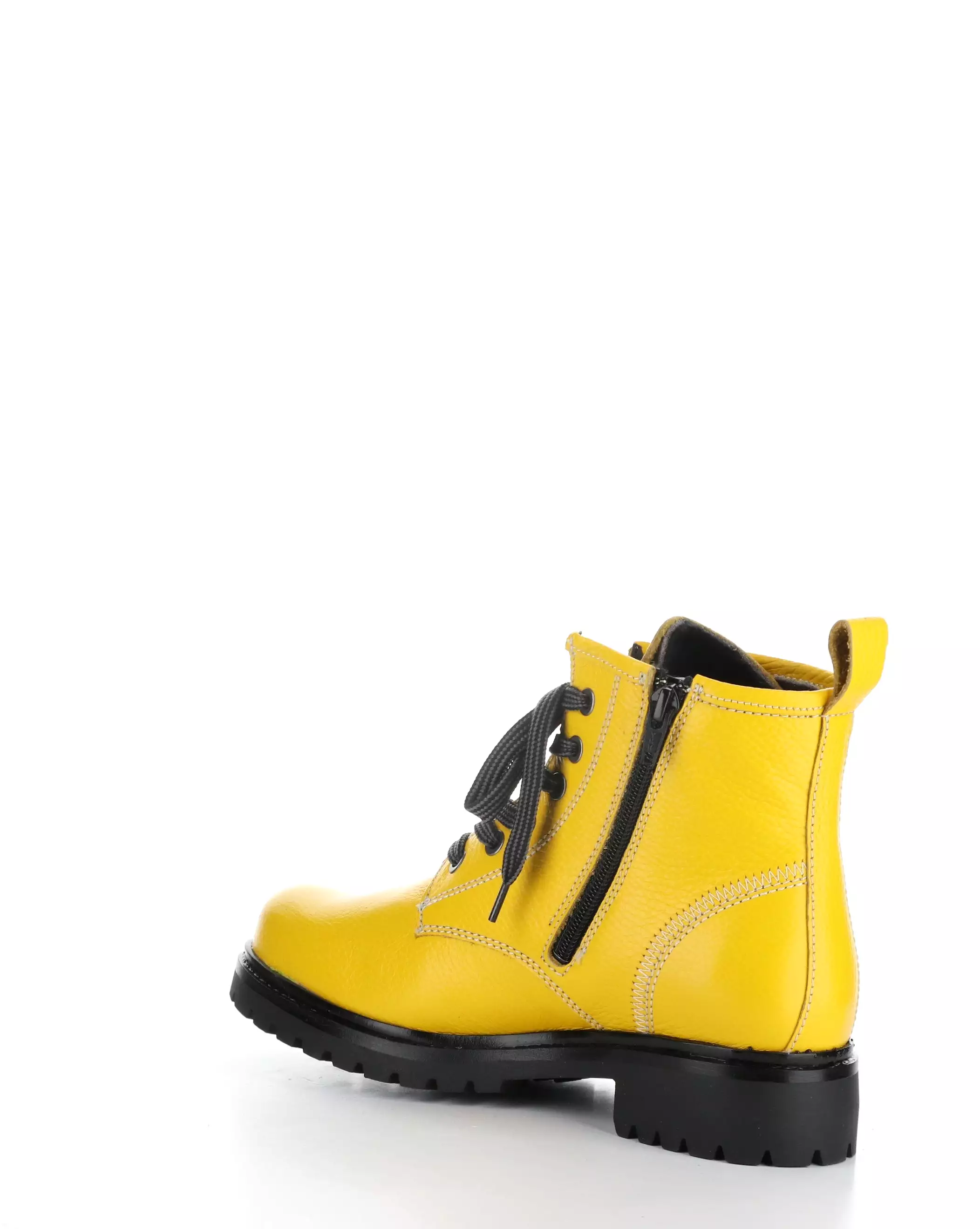 CARINAS MUSTARD Round Toe Boots