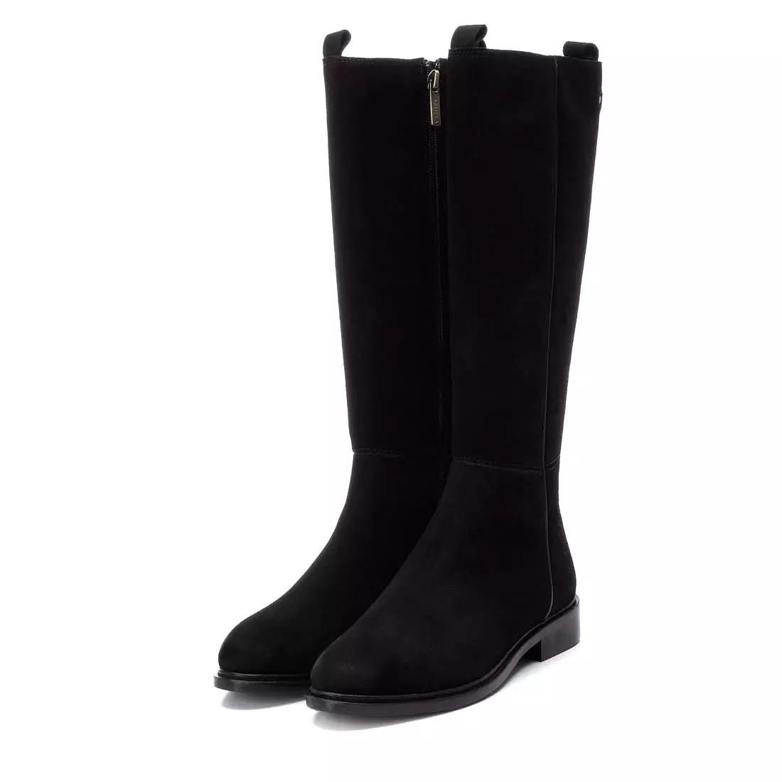 CARMELA Black Suede Knee  Boot  160978