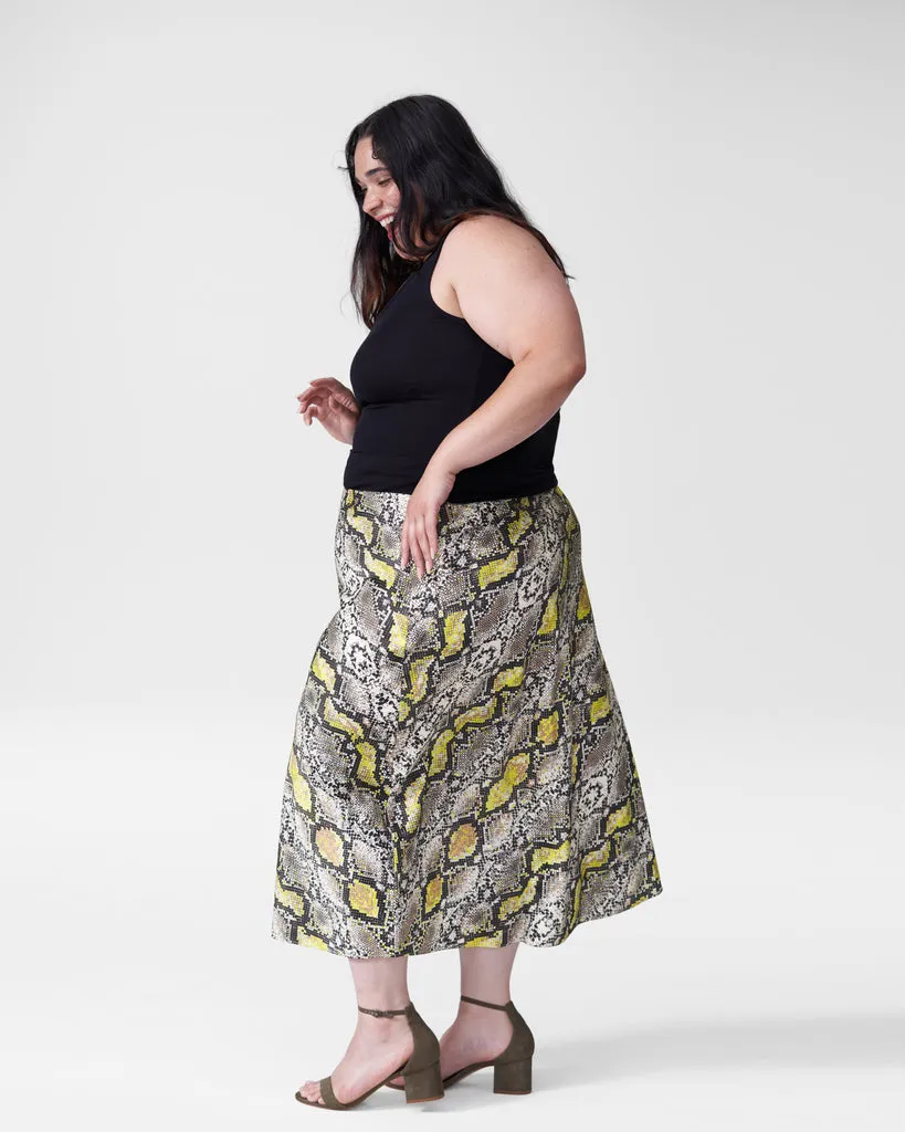 CeeCee Midi Bias Skirt - Python