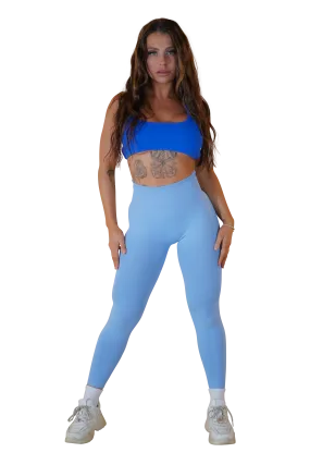 CORE SCRUNCH LEGGINGS - LIGHT BLUE