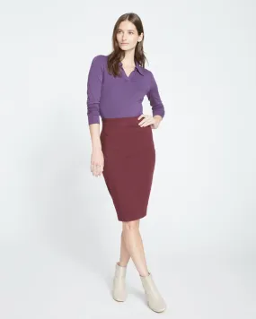 Danube Jersey Skirt - Black Cherry