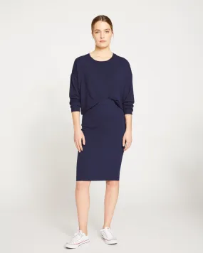 Danube Jersey Skirt - Navy