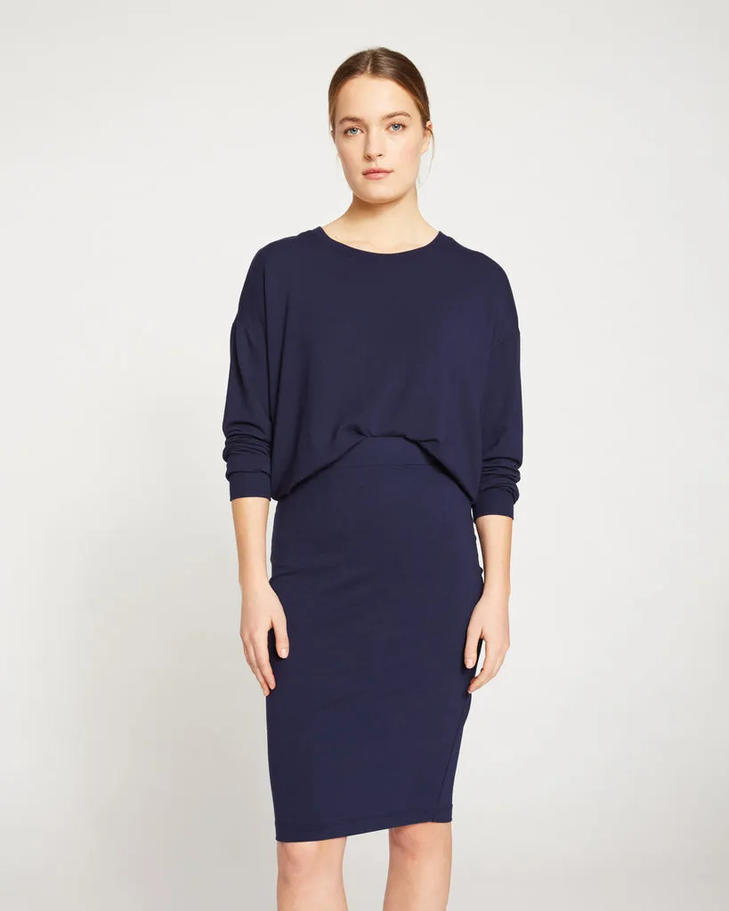 Danube Jersey Skirt - Navy