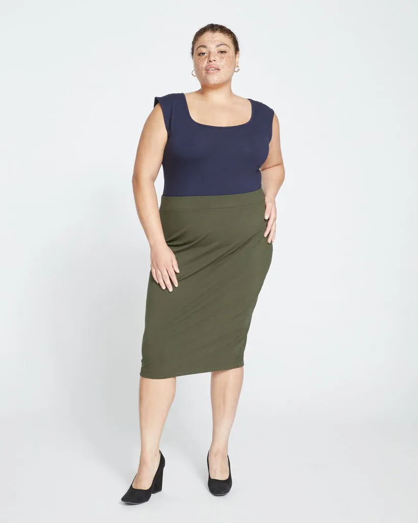 Danube Jersey Skirt - Nori