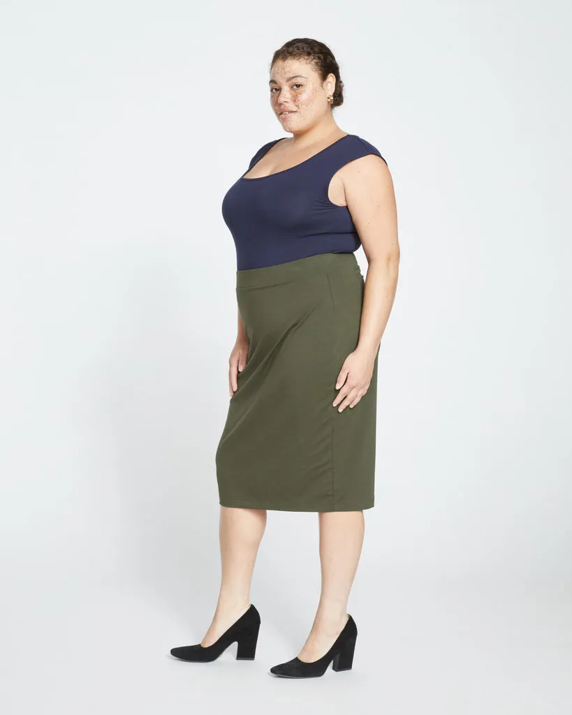 Danube Jersey Skirt - Nori