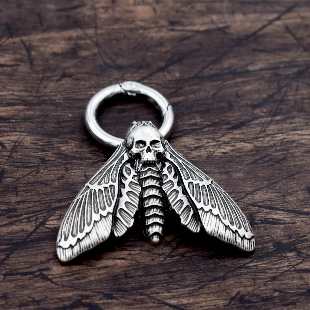 Dead Head Moth Skull Keychain