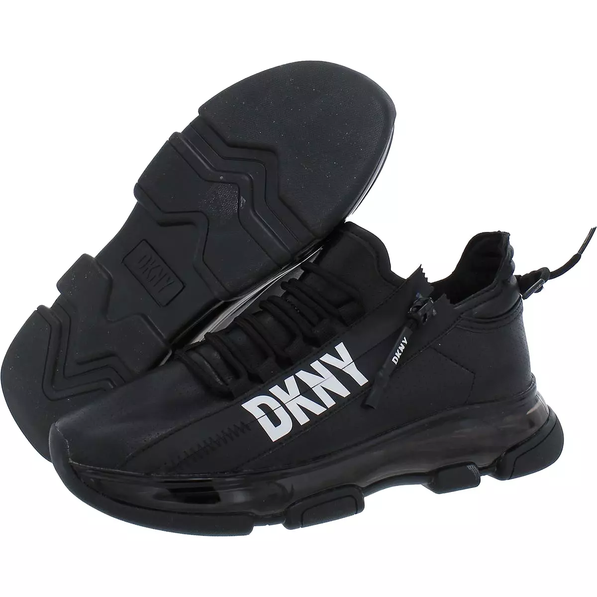 DKNY Womens Tokyo Faux Leather Lace-Up Athletic & Training Shoes