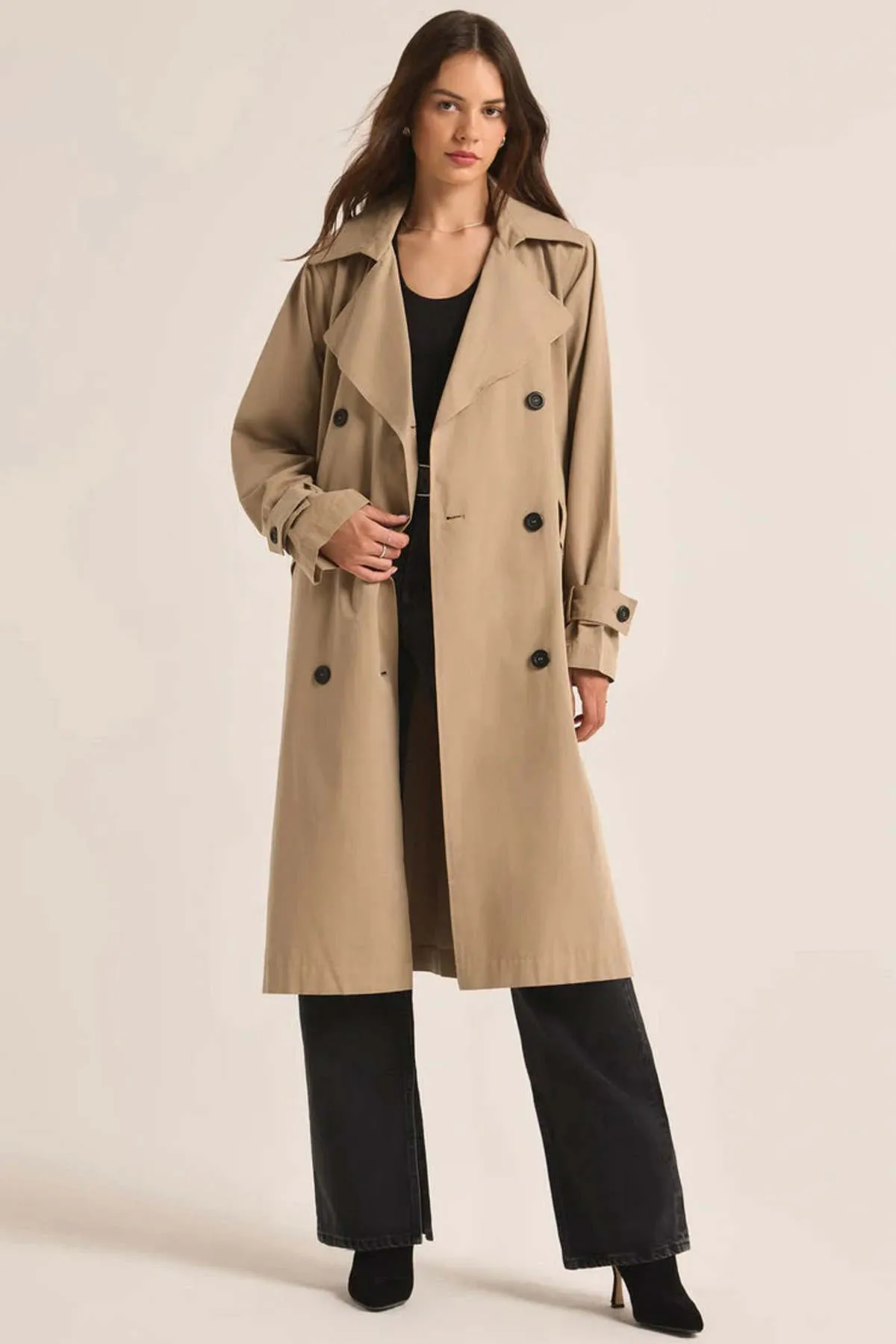 Dorian Trench Coat - Driftwood