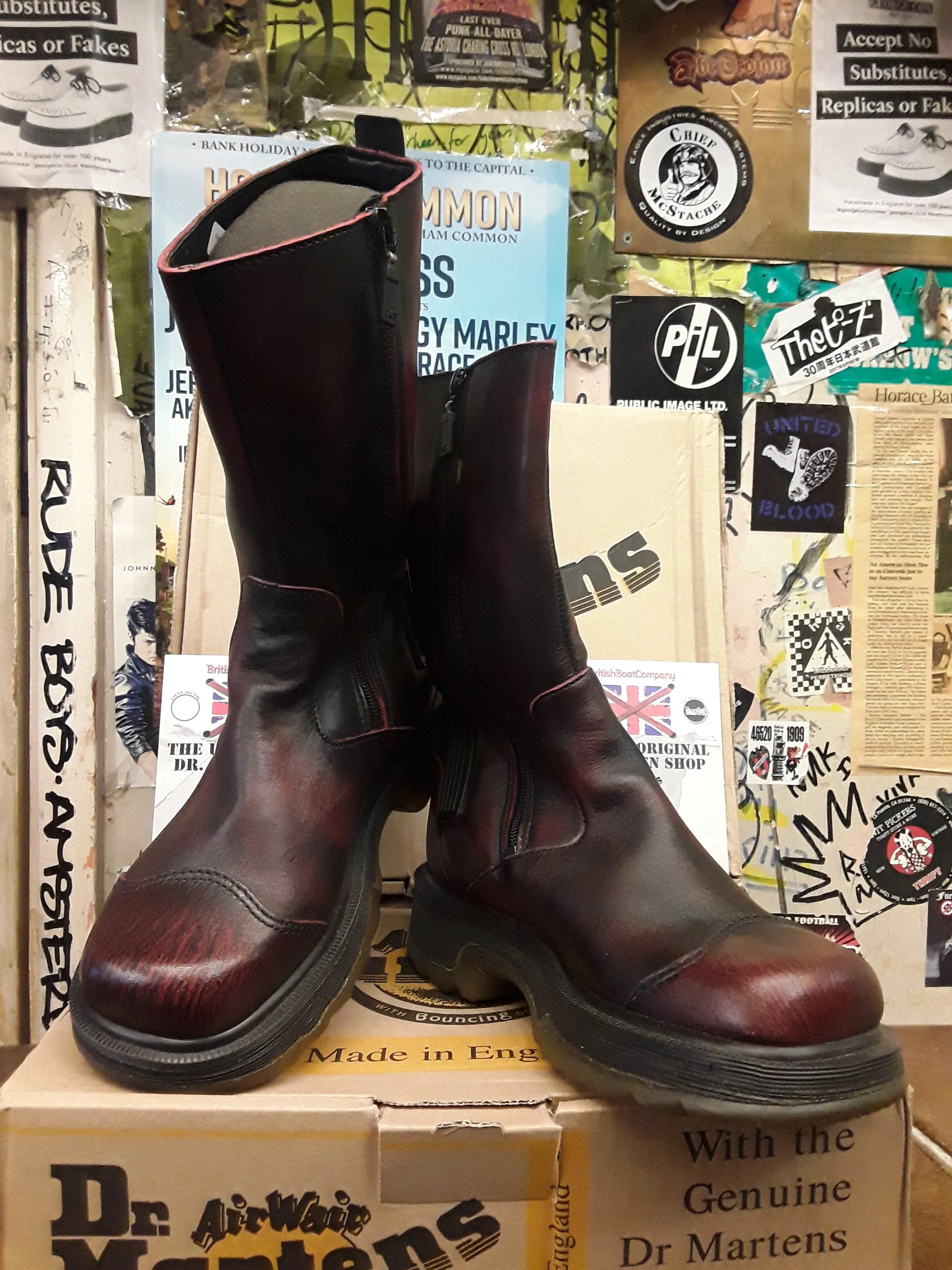 Dr Martens Made in England Riot Distressed Analine Women's Zip Boot