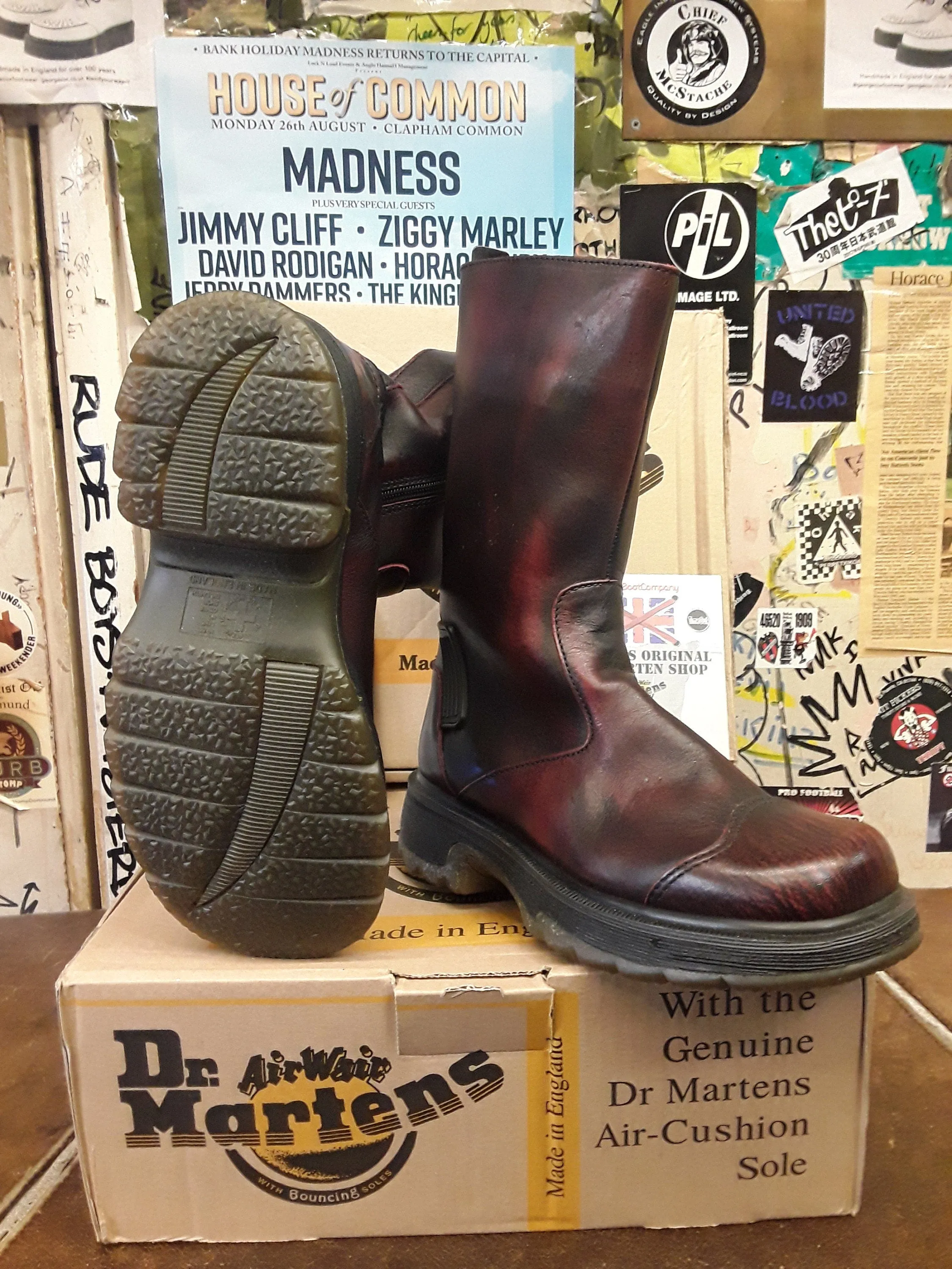 Dr Martens Made in England Riot Distressed Analine Women's Zip Boot