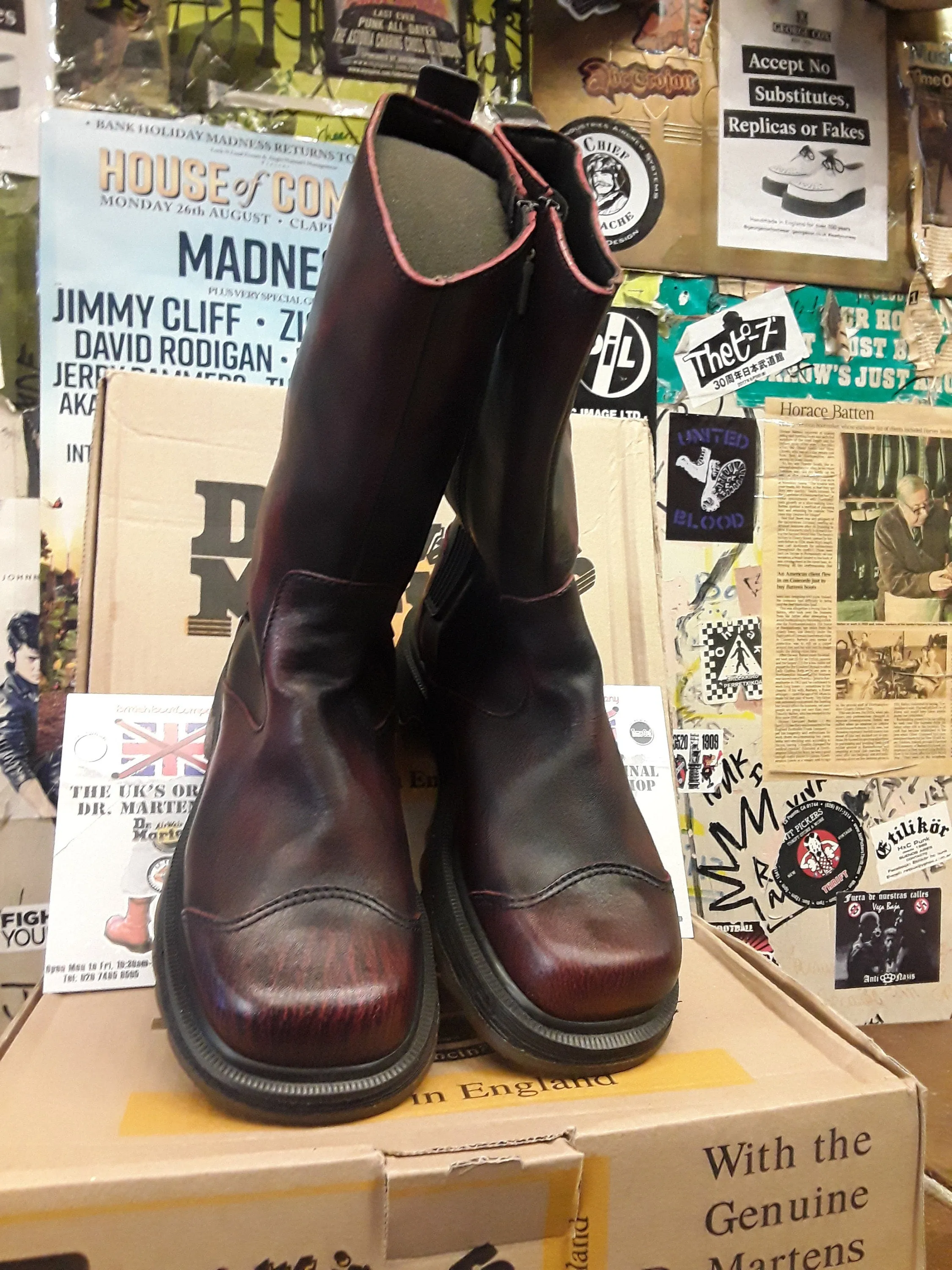 Dr Martens Made in England Riot Distressed Analine Women's Zip Boot